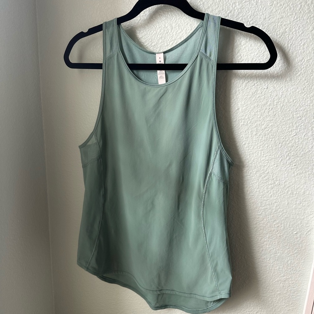 Lululemon Athletica Light Green Tank Top